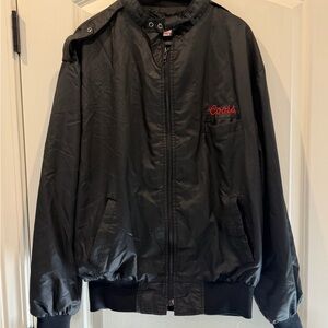 Vintage Black  Jacket with Coors Embroidery XL fits like L